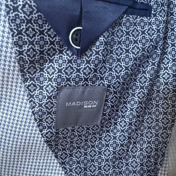 Madison Blue Sport Coat Modern Fit 46 R - Picture 2 of 3